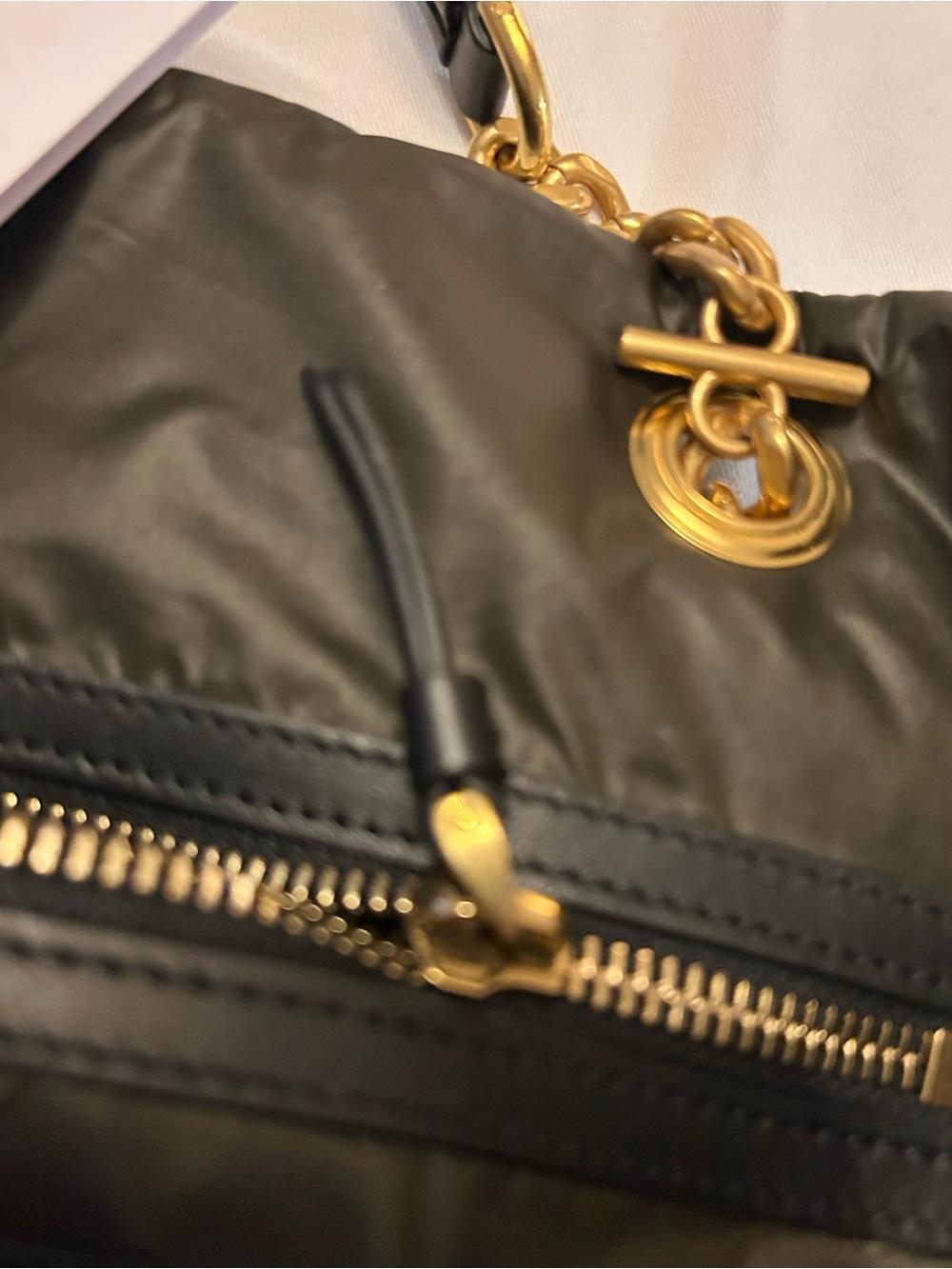 Balmain Black Quilted Tote with Gold Hardware and tags - Picture 11 of 13